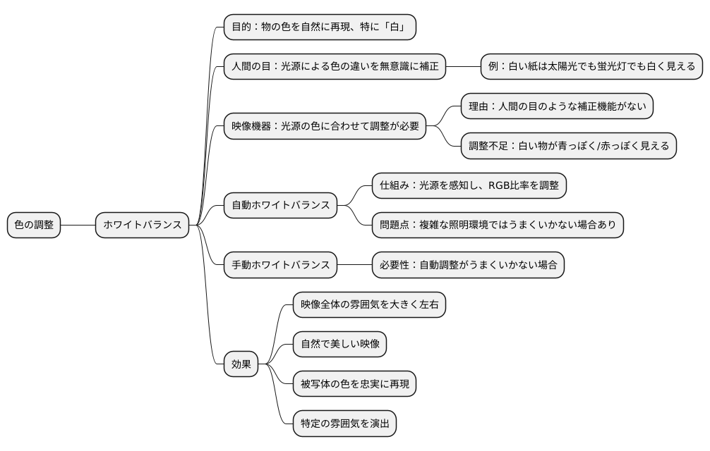 ホワイトバランスとは