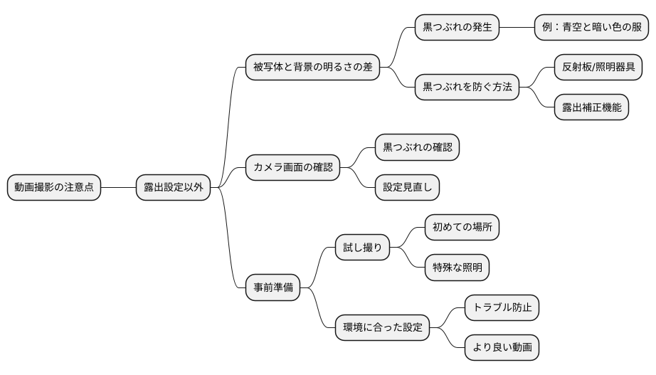 撮影時の注意点